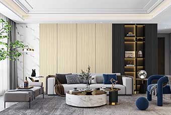 绥宁轻奢风格-客厅