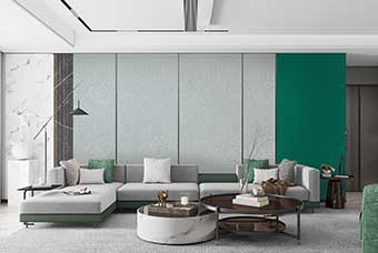 绥宁轻奢风格-客厅