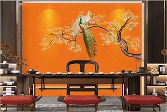 绥宁森佰汇航空纤维墙咔（春花秋月）