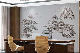 绥宁森佰汇航空纤维墙咔（山水之间）