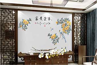 绥宁森佰汇航空纤维墙咔（富贵荣华）