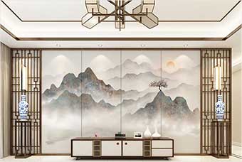 绥宁森佰汇航空纤维（山水画系列）