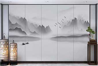 绥宁森佰汇航空纤维（山水画系列）