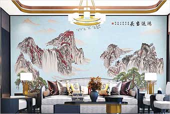 绥宁森佰汇航空纤维墙咔（鸿运当头）